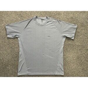 Patagonia Mens Capilene baselayer Short Sleeve Shirt Grey 100% Polyester Size XL